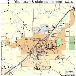  Street & Road Map of Sullivan, Missouri MO   Printed 