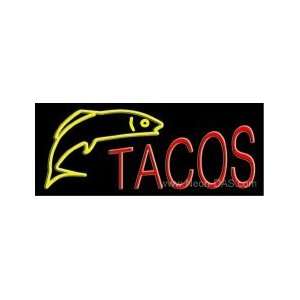 Fish Tacos Neon Sign 13 x 32