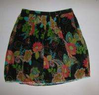 Womens HAROLDS Floral Silk Skirt Size 12  