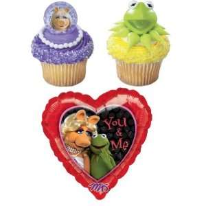  24 Muppets Cupcake Rings with Free Kermit & Miss Piggy 