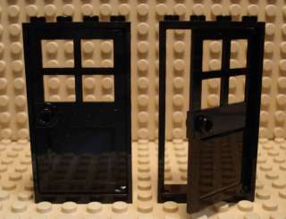 LEGO LEGOS NEW Set of Two Door & Frame 1 x 4 x 6 Black  