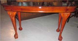 Sofa Table with Inlay and Ball and Claw Legs  