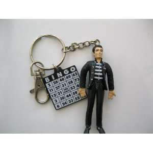 Jail House Rock Elvis Key Chain w/Bingo Card Everything 