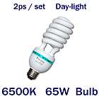Pack of 2 6500K 45W Photo Studio Day Light Bulb, PB45 items in 