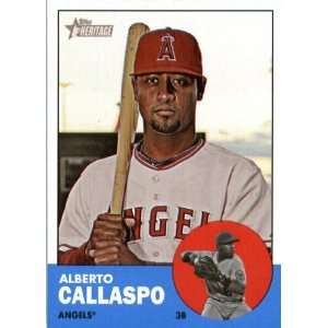 2012 Topps Heritage 249 Alberto Callaspo   Angels (ENCASED MLB Trading 