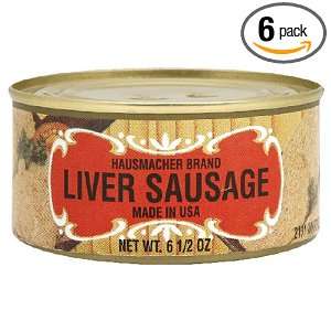 Geiers Liver Sausage, 6.5 Ounce Tins Grocery & Gourmet Food