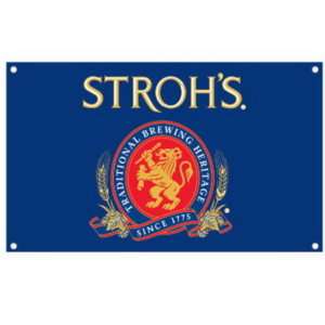 New Licensed Strohs Beer Polyester Wall Banner 5 x 7  