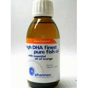  high dha finest pure fish oil 150 ml by pharmax Health 
