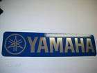 Yamaha Motocycles chrome/blue street sign