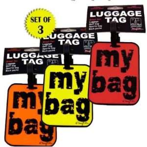  URBAN STYLE MY BAG LUGGAGE TAGS   SET OF 3 Kitchen 