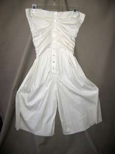 PORTS 1961 Cream Strapless Jumpsuit Size 4 WORN ONCE  