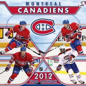  Jf Turner Montreal Canadiens 2012 12X12 Wall Calendar 12In 