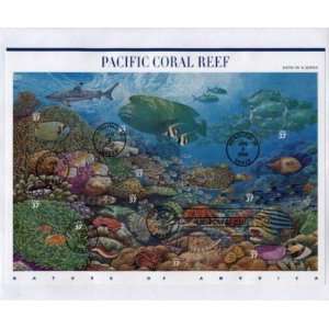   Coral Reef First day canceled Sheet on Envelope 