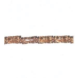  Darice(R) Metal Tube Strung Beads   12 Inch /Gold
