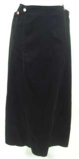 LB Black Heavy Buttoned Long Skirt  