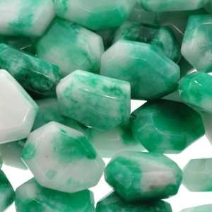  Candy Jade  Fancy Shape Faceted   15mm Height, 20mm Width 