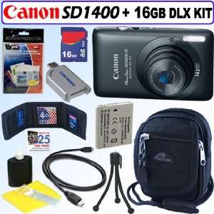  Canon PowerShot SD1400IS 14.1 MP Digital Camera (Black 