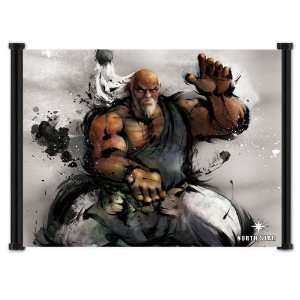  Street Fighter IV 4 Gouken Game Fabric Wall Scroll Poster 