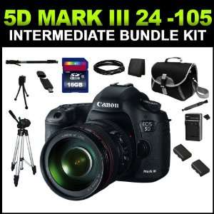  Canon EOS 5D Mark III Digital Camera with Canon 24 105mm f 