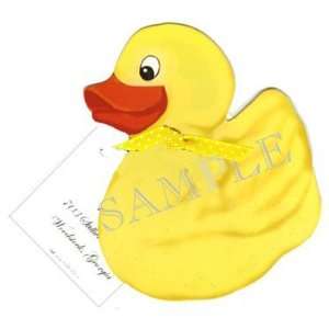  Stevie Streck Designs AW821 Rubber Ducky with Ribbon Tag 