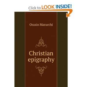  Christian epigraphy Orazio Marucchi Books