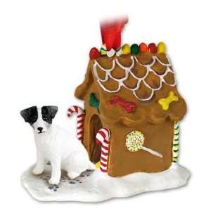  Jack Russell Terrier Gingerbread House Christmas Ornament 