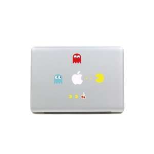  TOP DECAL Colored Pacman  Apple Macbook Decal Sticker 