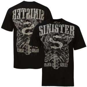  Sinister Black Ribcage T shirt
