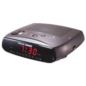  Philips AJ328017 Dual Alarm Clock Radio Electronics