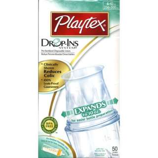 Playtex Drop Ins Pre Sterilized Disposable Liners, 8 10 oz (50 ct 
