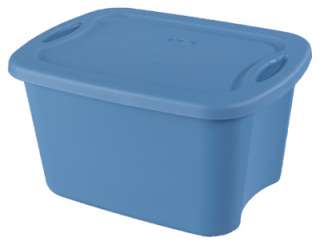12) Sterilite 5 Gallon Lapis Blue Storage Totes 073149819109  