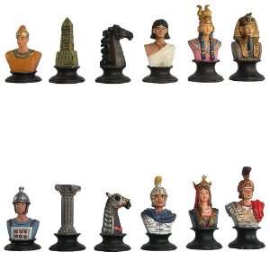  Egyptian Pewter Chess Pieces Toys & Games