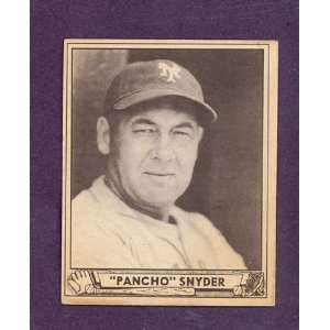  1940 Play Ball #159 Frank Pancho Snyder Giants (EX 