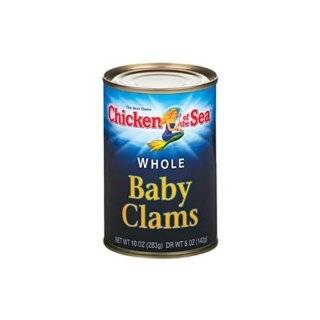 Chicken of the Sea Whole Baby Clams, 10 Ounce Cans (Pack of 12) by 