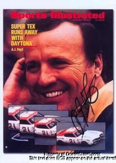 Foyt Signed Sports Illustrated Cover Pic AJ Indy  