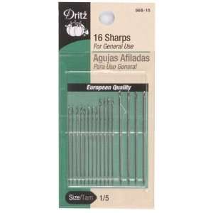    Sharps Needles by Dritz 16ct Size 1/5 Arts, Crafts & Sewing