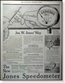 1913 Jones Speedometer steady pointer larger figures AD  