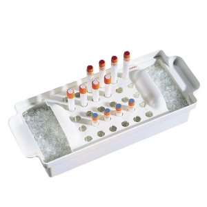  White Polycarbonate Cryogenic Vial Rack Only, Non Sterile, 30 Vials