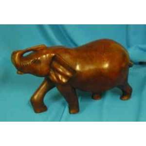  Wooden Carved African Elephants 