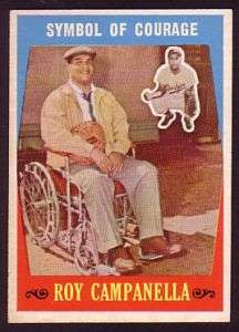 1959 TOPPS ROY CAMPANELLA COURAGE CARD NO550 NEAR MINT  