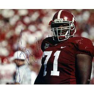 Steiner Andre Smith Autographed Alabama Close Up Horizontal 16x20 