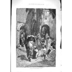  1881 Street Scene Casba Algiers Men Montbard Fine Art 