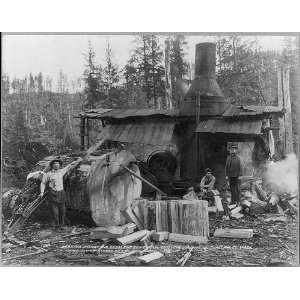 Steam engine,Gasolene Power Saw,c1919,Goodyear Logging