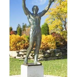 Statue of Rocky Balboa in a Park, Philadelphia Museum of Art, Benjamin 