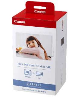 Genuine Canon KP 108IN High Capacity Printer Ink Cartridge + Photo 