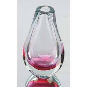   Blown Glass Art   Pure Love Pinky Bottom Love Vase 