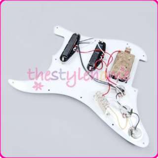 Wired Plate Pickguard SSH 3 ply for Fender Strat Guitar  