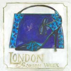    London Fashion Week, Leopard Shoes Poster Print