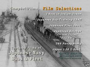Captured Japanese Navy Fleet WW2 Films Submarine I 30  
