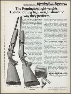 1975 REMINGTON 1100 & 870 Lightweight SHOTGUN Print AD  